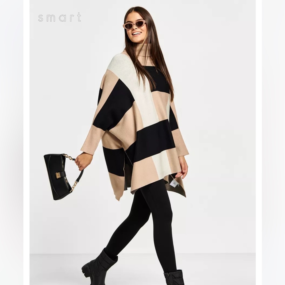 NWT CALVIN KLEIN PONCHO SWEATER